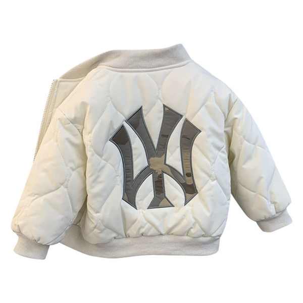 Áo khoác lông cừu cho bé trai 2023 Quần áo mùa đông mới cho bé dày hơn Quần áo bóng chày cho bé trai