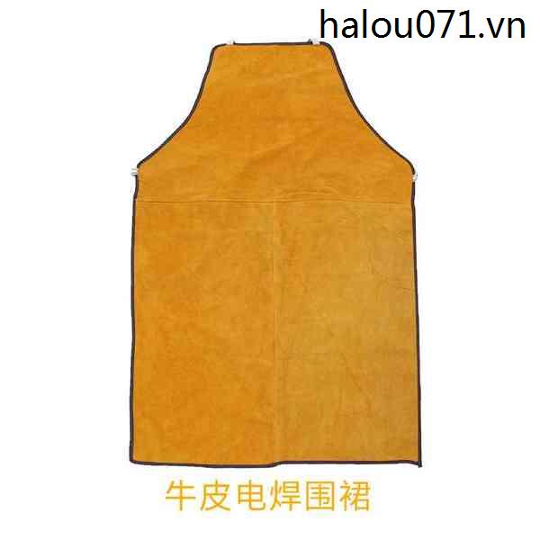 Yigong Tạp Dề Hàn Bằng Da Bò Cách Nhiệt Chống Cháy Bảo Vệ An Toàn