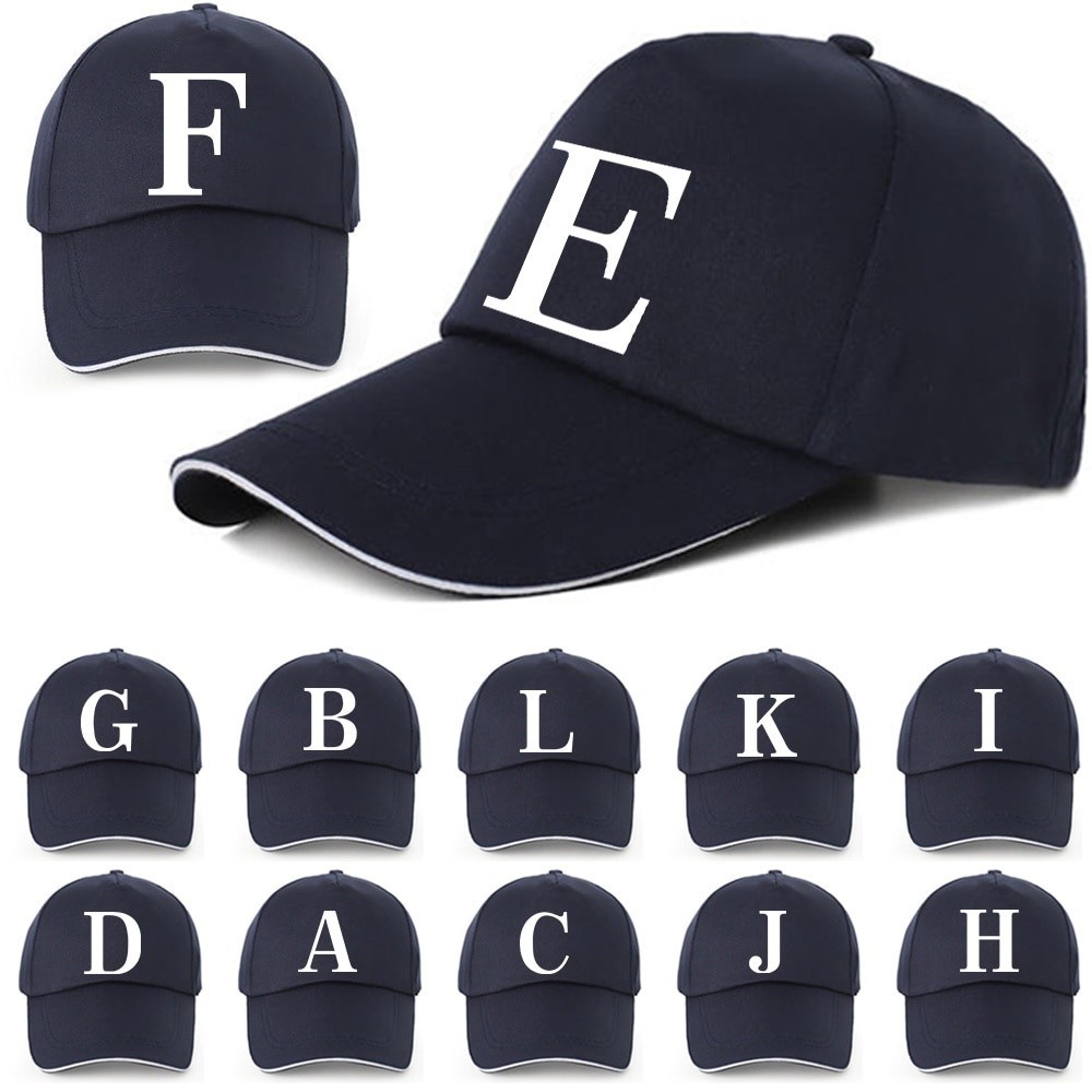 Women Ponytail Baseball Cap White Letter Print Hats Men Baseball Cap Cotton Cap Outdoor Simple Vinta