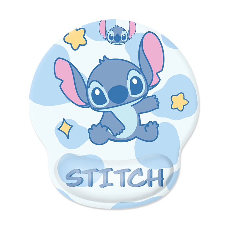 Đệm Lót Chuột Và Bàn Phím Bằng Silicon Hình stitch 3d Dễ Thương Chống Đau