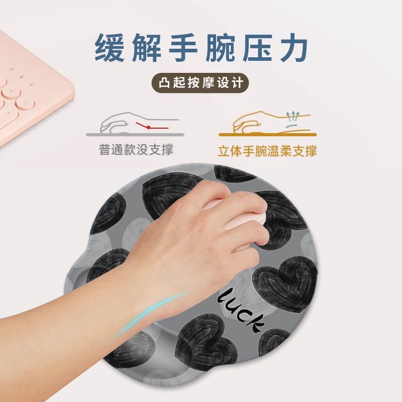 Đệm silicone Lót Chuột Và Bàn Phím Máy Tính 3d Ba Chiều Chống Đau Cổ Tay