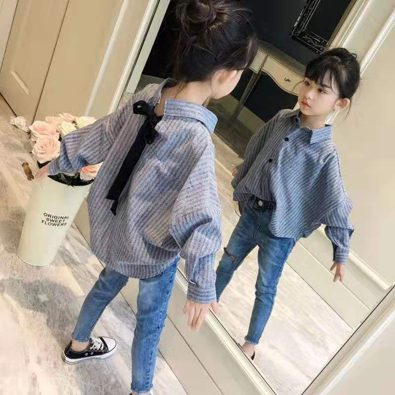Mới Áo Sơ Mi Caro Tay Dài Phong Cách Hàn Quốc Cho Bé