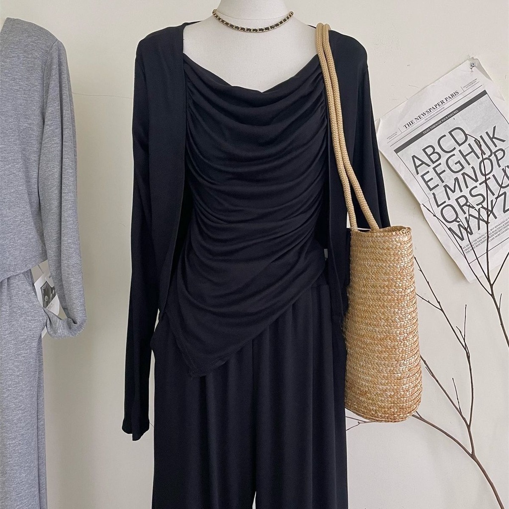 Set Áo Khoác cardigan + Áo Khoác cardigan + Chân Váy Thời Trang Cho Nữ