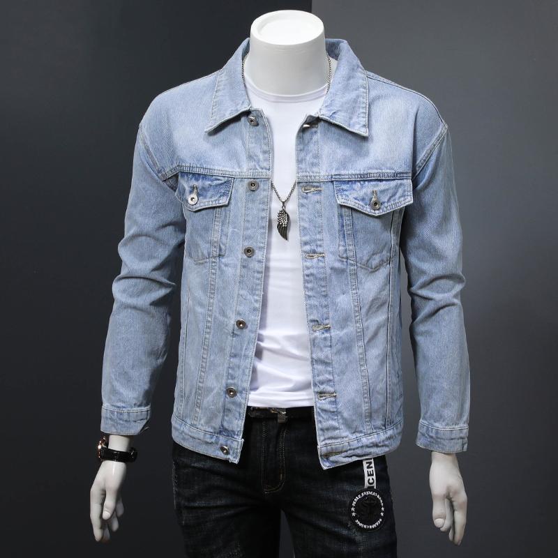 Áo Khoác Jean Rách Phong Cách Cổ Điển Cá Tính Dành Cho Nam