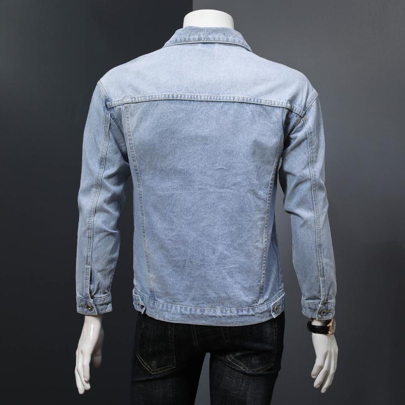 Áo Khoác Jean Rách Phong Cách Cổ Điển Cá Tính Dành Cho Nam
