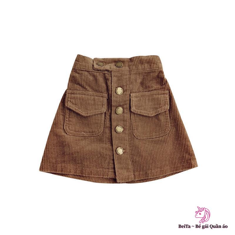 Hàng Mới Về Chân Váy Chữ a Lưng Cao Thời Trang Cho Bé Gái