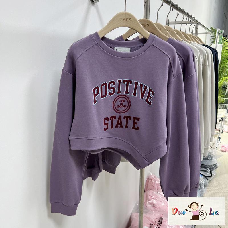 Áo Sweater Dáng Ngắn Phong Cách Thời Trang Xuân Thu Mới Cho Bé Gái