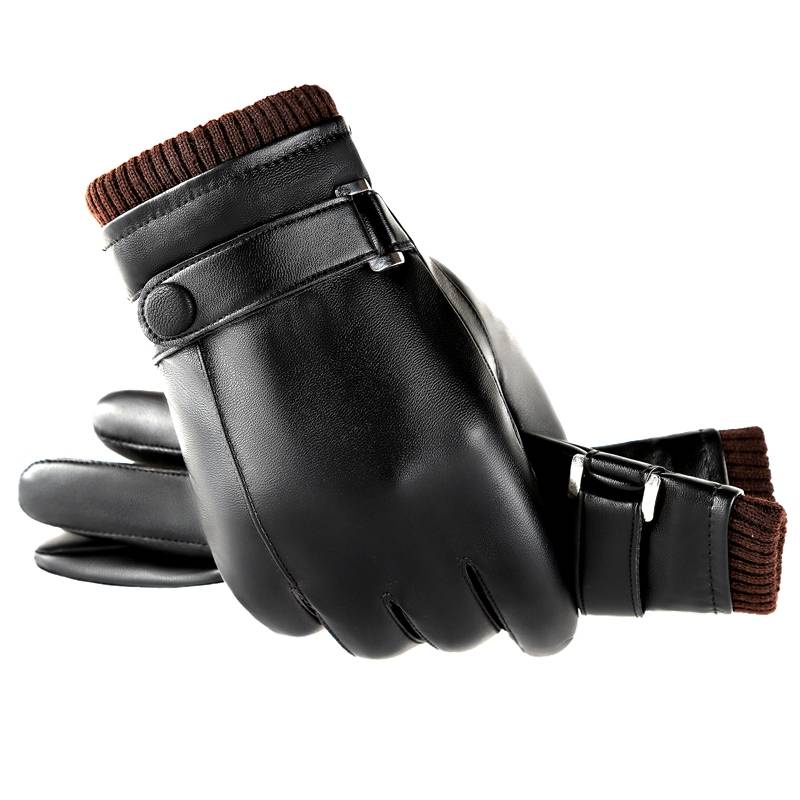 Da Găng Tay cotton Lót Lông Cừu Dày Dặn Giữ Ấm Mùa Đông Có Thể Chạm Màn Hình Cảm Ứng Chống Thấm Nước