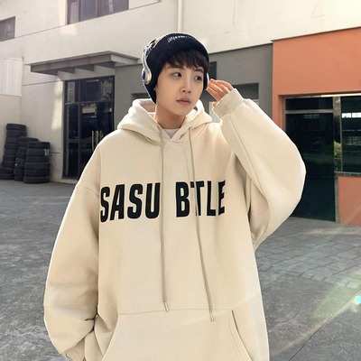 Áo sweater len áo sweater nam Áo hoodie liền mũ bom tấn mẫu nam oversize thương hiệu thời trang Mỹ Pishuai 2023 mẫu mới thu đông lót nhung dày dặn