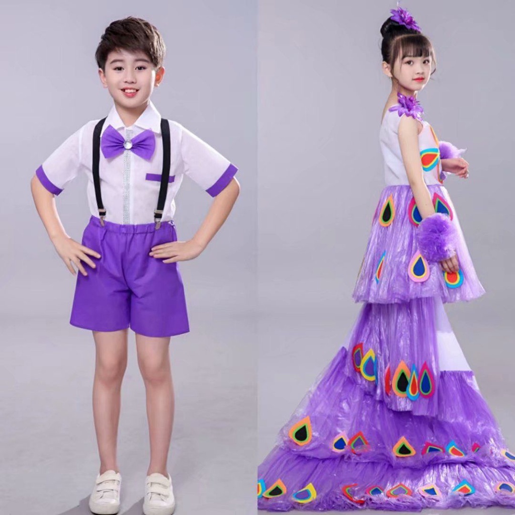 Trang Phục Trình Diễn Thân Thiện Với Môi Trường Thời Trang Cho Trẻ Em Mẫu Giáo f 9.18 f 9.18