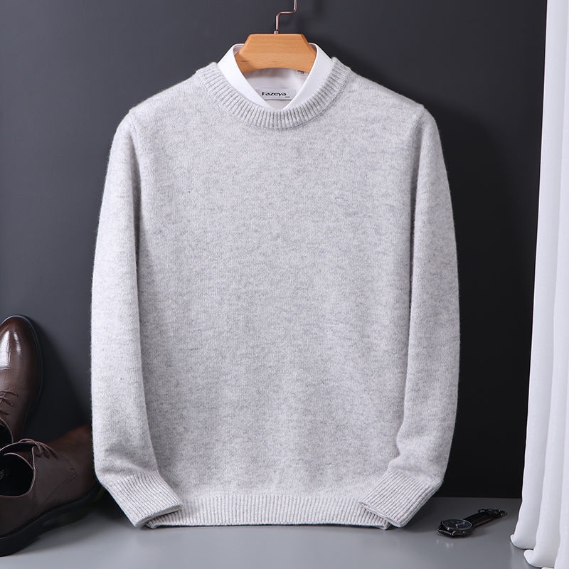 Áo Sweater Cổ Tròn Dáng Rộng Phong Cách Hàn Quốc Thời Trang Thu Đông Mới Cho Nam