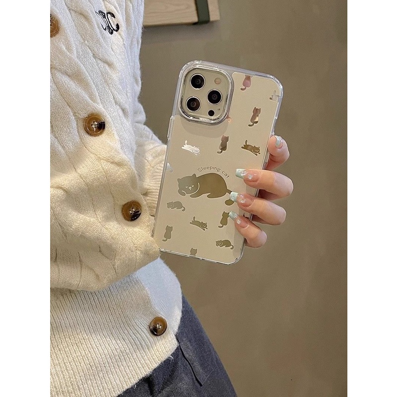 Ốp Điện Thoại Họa Tiết Chú Mèo Dễ Thương Cho Iphone 15Promax 14 1312 xs