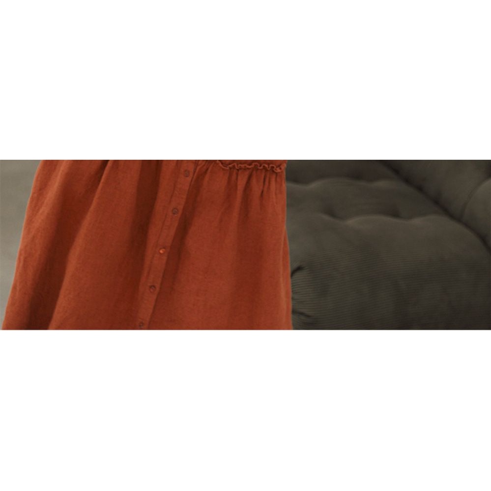 Hàng Mới Về Mới Đầm cotton Lanh Tay Dài Dáng Rộng Phong Cách Pháp Cổ Điển Thời Trang Xuân Thu 2023