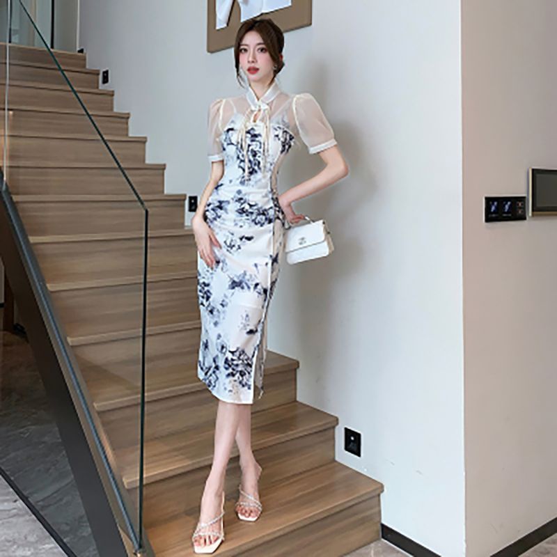 Đầm Hai Dây In Họa Tiết Xinh Xắn 12.2 & Amp Cho Nữ