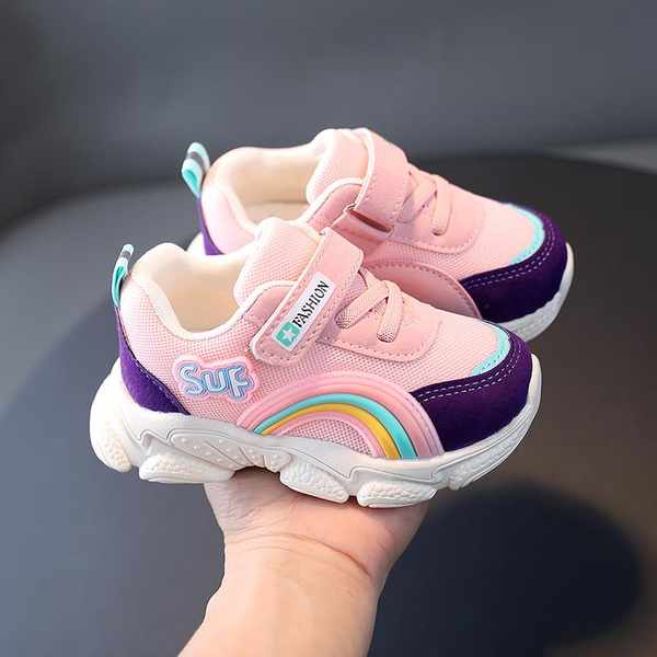 Lưng Giày Thể Thao Phối Lưới Thoáng Khí Thời Trang Xuân Thu 2023 Cho Bé