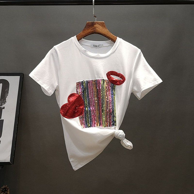 Set Áo Thun Ngắn Tay + Quần denim Lưng Cao Thời Trang Châu Âu 2023 Cho Nữ