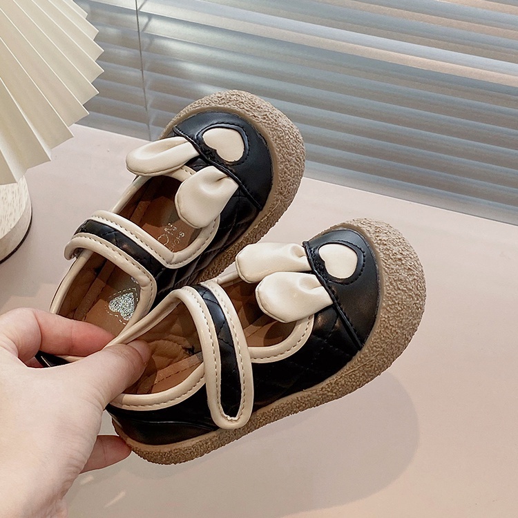 Giày Da Đế Mềm Phong Cách Anh Quốc Thời Trang Xuân Thu 2023 Cho Bé Gái