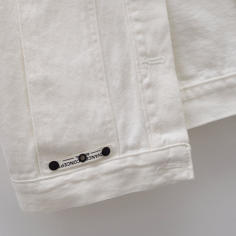 M-5XL Áo Gi Lê Bò Áo Ba Lỗ Liền Mũ Học Sinh Phong Cách Hàn Quốc Tôn Dáng Mẫu Mới Phong Cách Tây Cho Nữ Áo Khoác Ngắn Màu Trắng