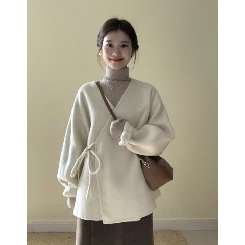 Áo sweater Cổ Cao Phong Cách Hàn Quốc Thời Trang Mùa Thu Hàng Mới Dành Cho Nữ
