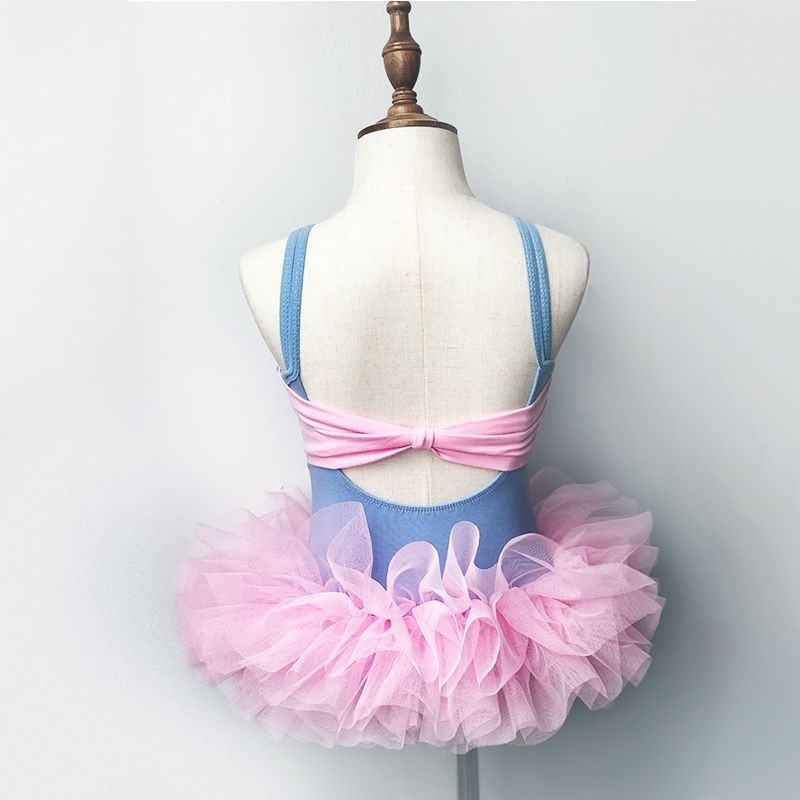 Trang phục khiêu vũ trẻ em Thực hành Trang phục biểu diễn Váy voan mùa hè