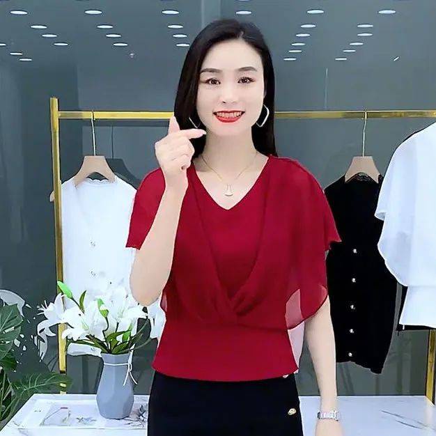 Áo chiffon Tay Cánh Dơi Lưng Cao thời trang Mùa Hè 2022 cho nữ