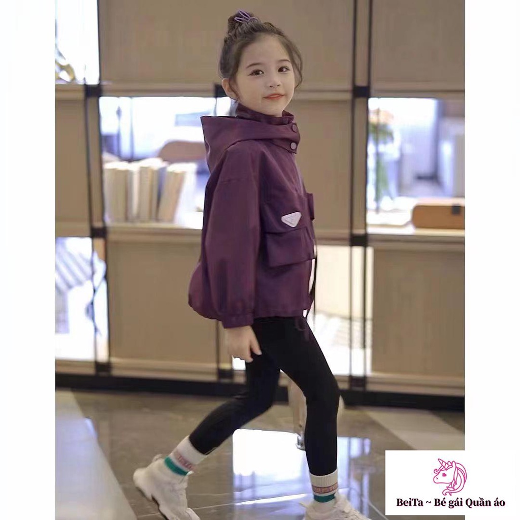 Áo Khoác parka Dáng Rộng Cao Cấp Phong Cách Phương Tây Đơn Giản Thời Trang Mùa Thu Cho Bé Gái Bán Chạy