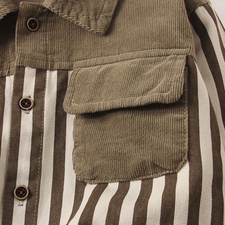 Áo Sơ Mi cotton Dài Tay Thiết Kế Mới Thời Trang Mùa Xuân Thu Dành Cho Bé Trai