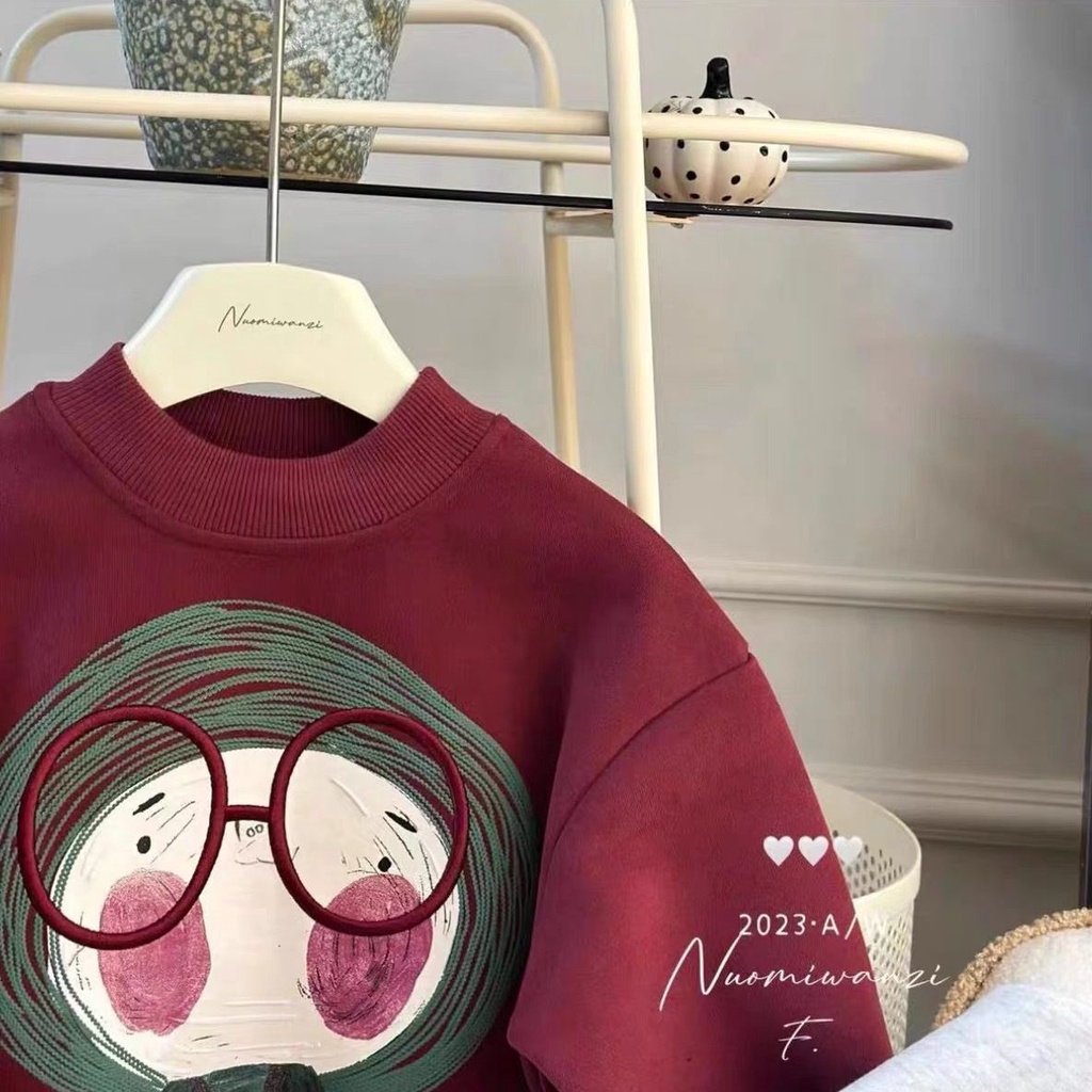 Áo Nỉ Thu Đông Phong Cách Hàn Quốc Kiểu Mới Cho Bé Gái