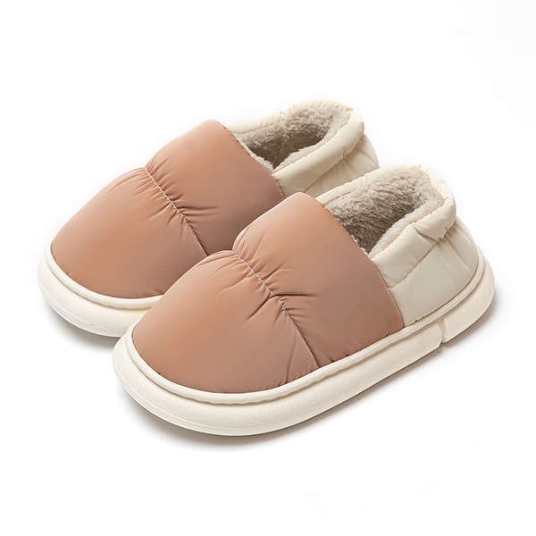 Dép cotton Lót Lông Cừu Dày Dặn Ấm Áp Đi Trong Nhà / Ngoài Trời Chống Thấm Nước