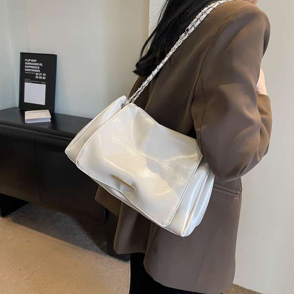 Túi tote có khóa kéo túi tote to Túi xách nách dung tích lớn 2023 mới của Pháp túi tote túi đeo chéo vai retro