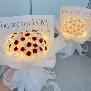 Bó hoa hồng giả handmade làm quà tặng sinh nhật cho bạn gái