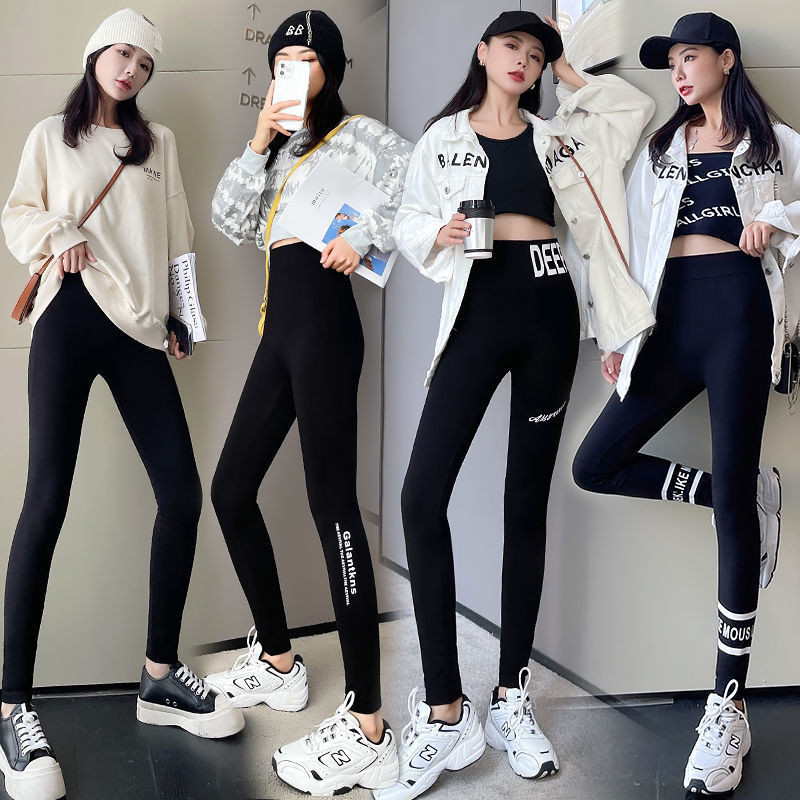 Quần Legging Nữ Quần Legging Quần Legging Có Thể Mặc Ngoài Quần Legging Eo Cao Quần Co Giãn Quần Legging Nữ Mặc Ngoài Thu Đông Plus Lông Cừu Mỏng Modal Cao Cấp Co Giãn Quần Legging Slim-fit Quần Dài Nữ