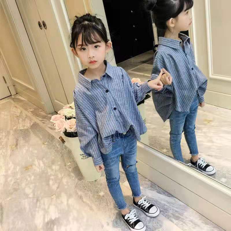 Mới Áo Sơ Mi Caro Tay Dài Phong Cách Hàn Quốc Cho Bé