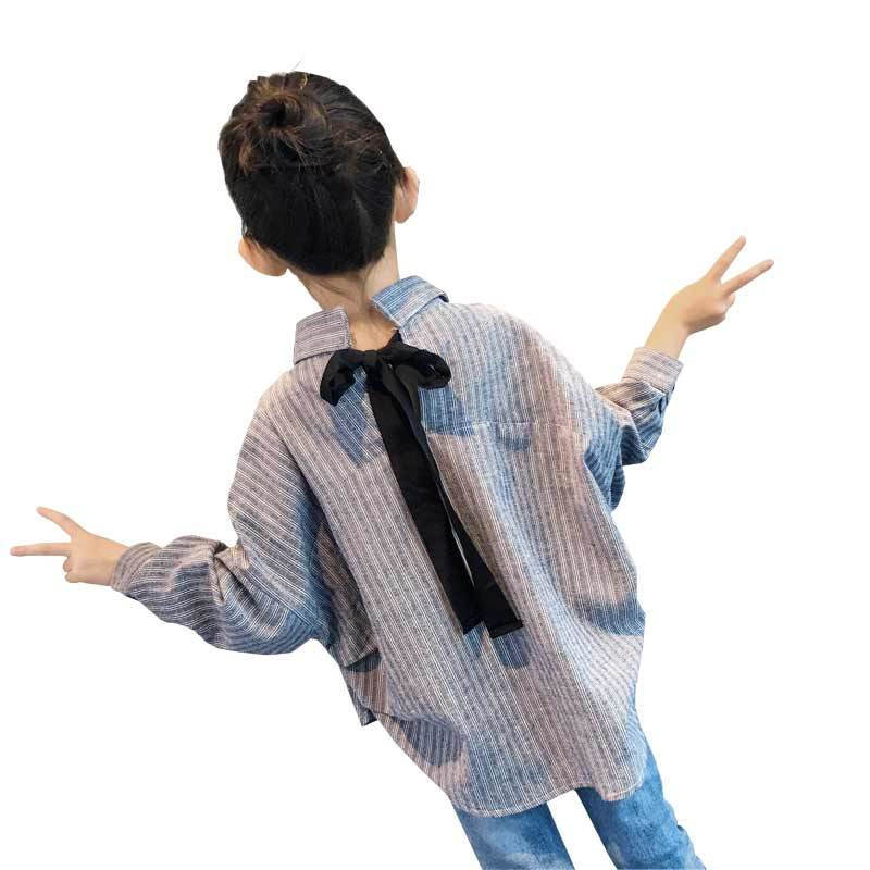 Mới Áo Sơ Mi Caro Tay Dài Phong Cách Hàn Quốc Cho Bé