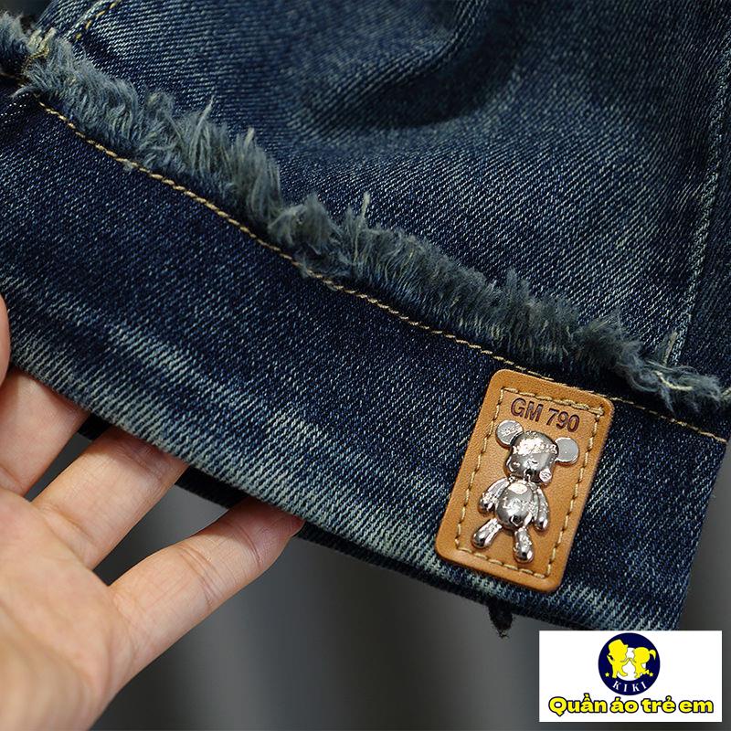 Quần jeans Ống Rộng Phong Cách Mới Cho Bé Gái