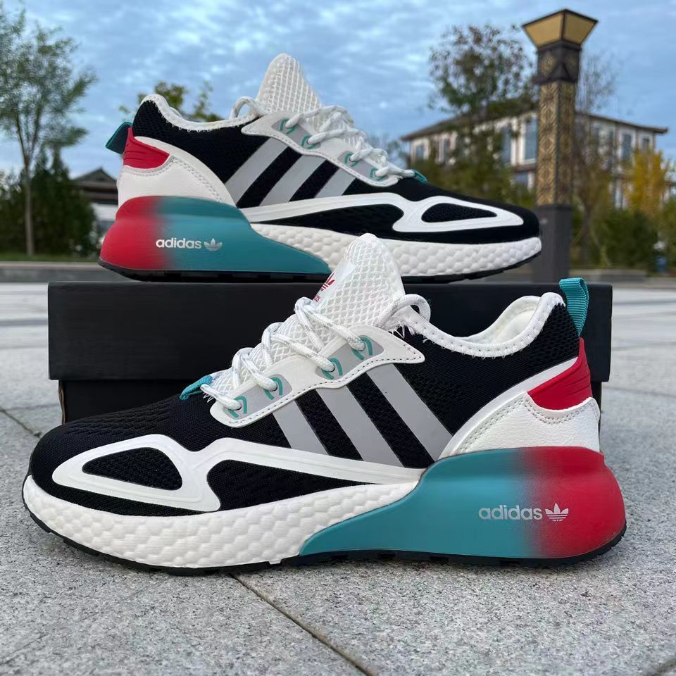 Yi yang Qinxi Giày Thể Thao Chạy Bộ Lưới Thoáng Khí Đế Mềm Màu Trắng Nhỏ Phong Cách Đơn Giản Cho Nam Và Nữ