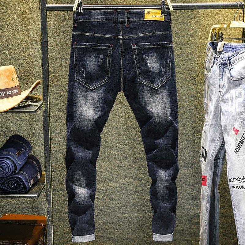 Quần jeans Thêu Hình Rồng Trung Hoa Co Giãn Mẫu Mới 2021 Thời Trang Xuân Thu Cho Nam