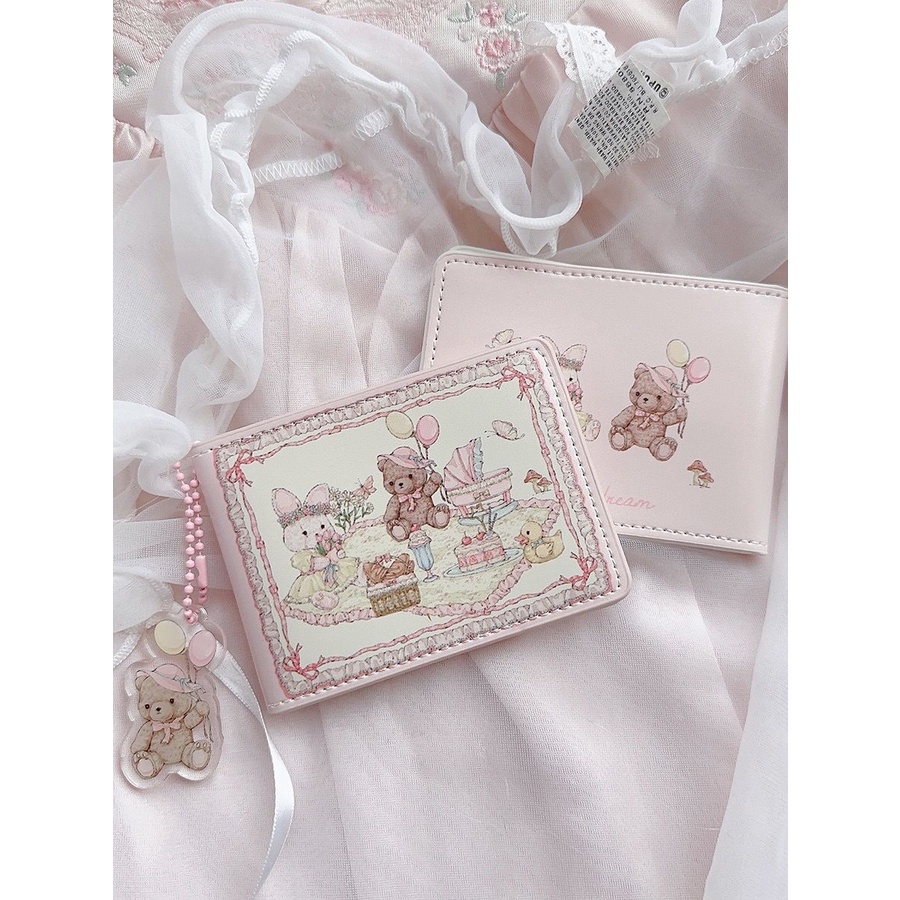 ❤Ví Đựng Thẻ Bằng Lái Xe 2.0 Họa Tiết Thỏ Phối Ren Dễ Thương Cho Nữ Giá Đỡ★9.21