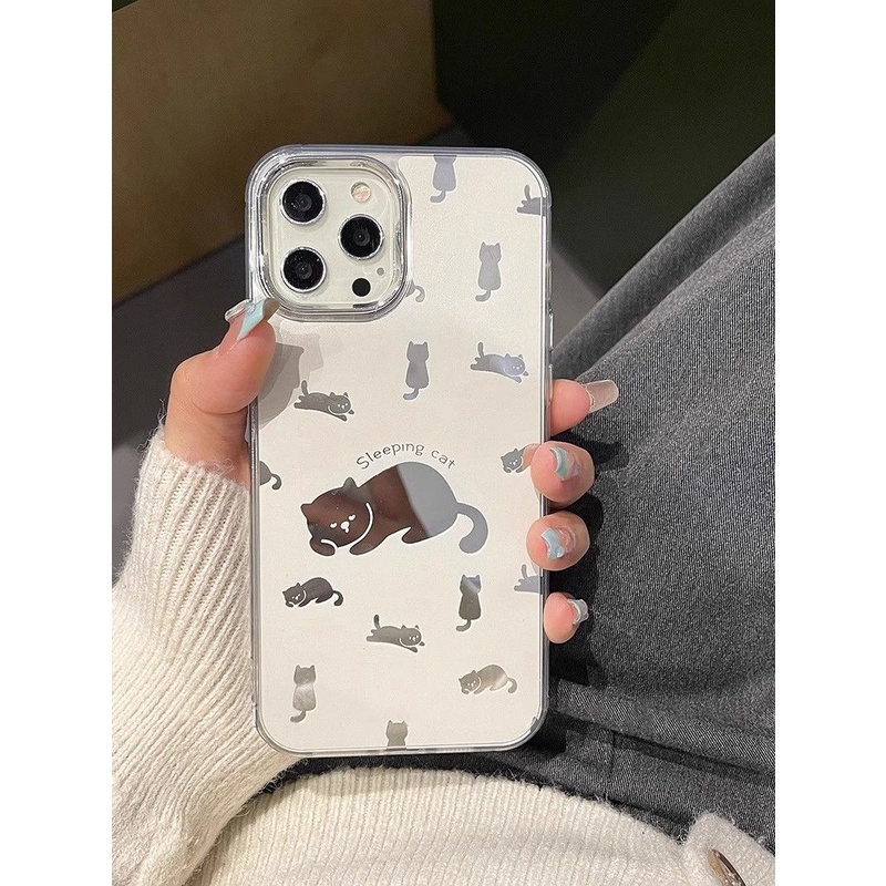 Ốp Điện Thoại Họa Tiết Chú Mèo Dễ Thương Cho Iphone 15Promax 14 1312 xs