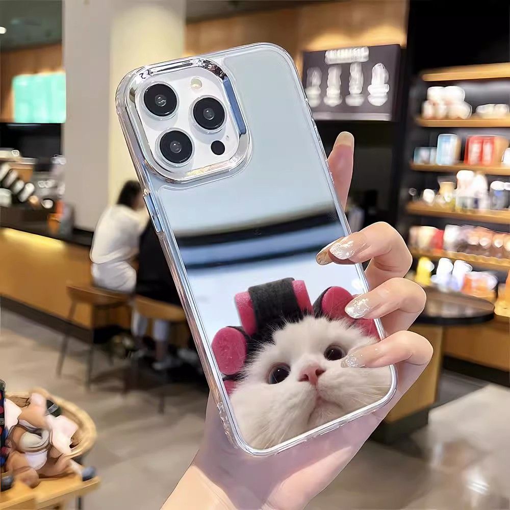 Ốp Điện Thoại Hình Mèo Xinh Xắn Cho Iphone 15Promax 14 1312 xs