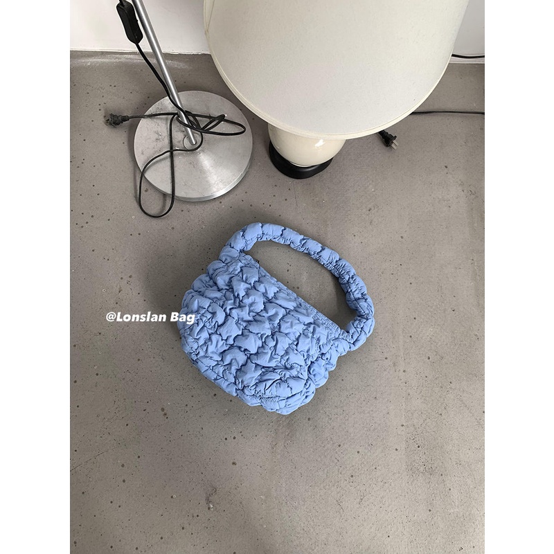 Túi Đeo Vai Vải niche Xếp Ly Chần Bông Hình Đám Mây Thời Trang Mùa Thu 2023