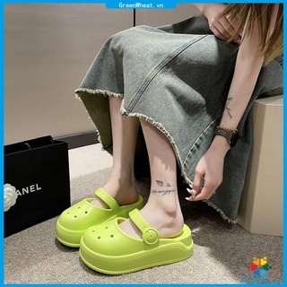 Mary jane giày lỗ phong cách mới nữ mùa hè 2024 giày sandal đế dày