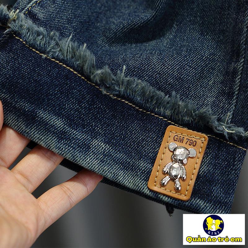 Quần jeans Ống Rộng Phong Cách Mới Cho Bé Gái