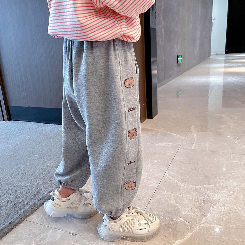 Quần Dài Dáng Rộng Phong Cách Thời Trang Xuân Thu Dành Cho Bé Gái