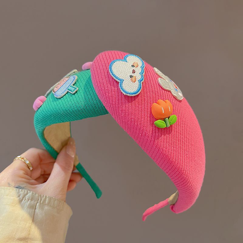 Kẹp Tóc Hàn Quốc dongdaemun Màu Đỏ Hồng Họa Tiết Hoạt Hình Dễ Thương Độc Đáo Cho Bạn Gái