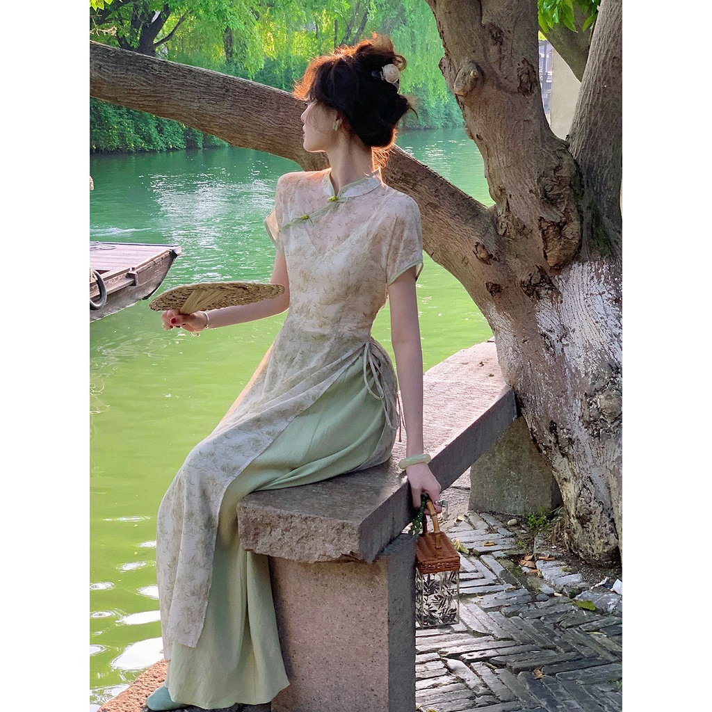 Đầm Sườn Xám Phong Cách Trung Hoa Mới 2023#231016