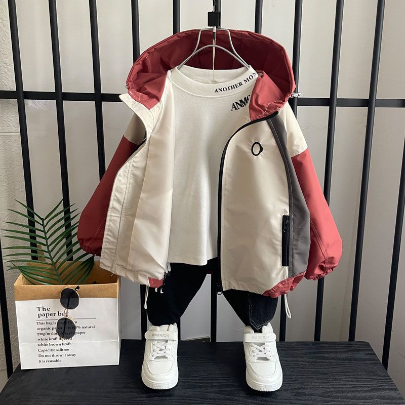 Áo Khoác Thời Trang Xuân Thu Mới 2023 Kích Thước Vừa Và Lớn Cho Bé Trai