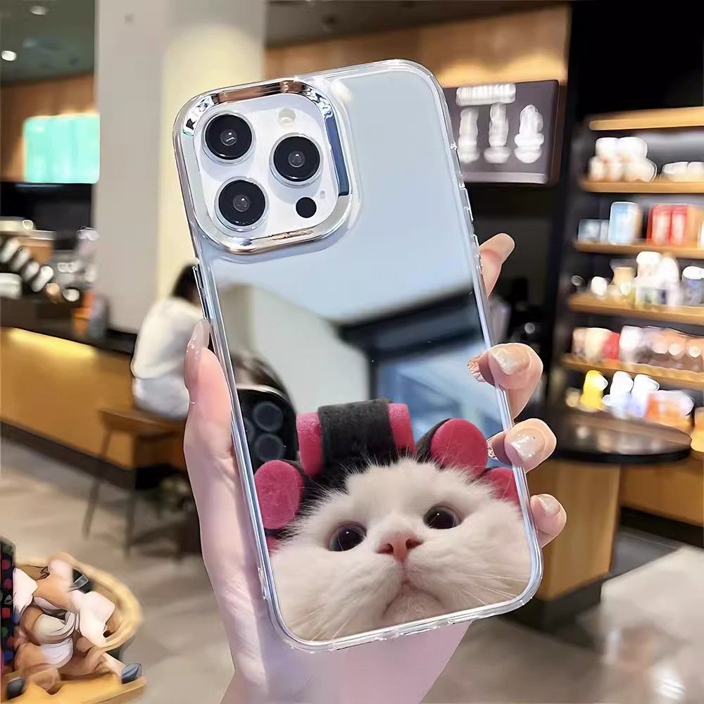Ốp Điện Thoại Hình Mèo Xinh Xắn Cho Iphone 15Promax 14 1312 xs