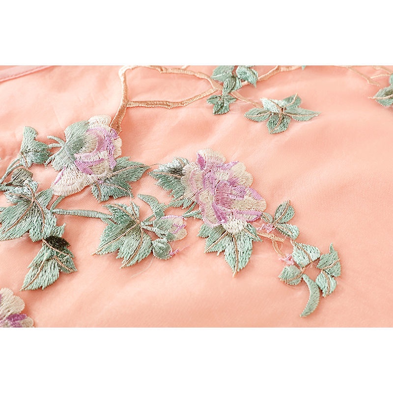 Áo Sườn Xám Ngắn Cài Nút Thêu Họa Tiết Phong Cách Trung Hoa Cổ Điển Thiết Kế Mới Thời Trang Cho Nữ