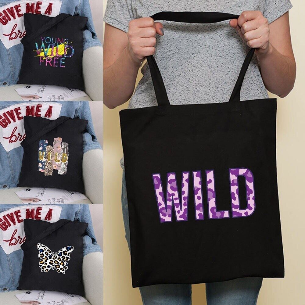 Women Shopping Bag Canvas Storage Handbag Organizer  Bags Casual Large Capacity Traveling Beach Tote